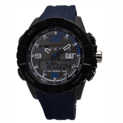 CAT MG-164-26-536 Blue Silicon Strap Analog-Digital Men's Watch